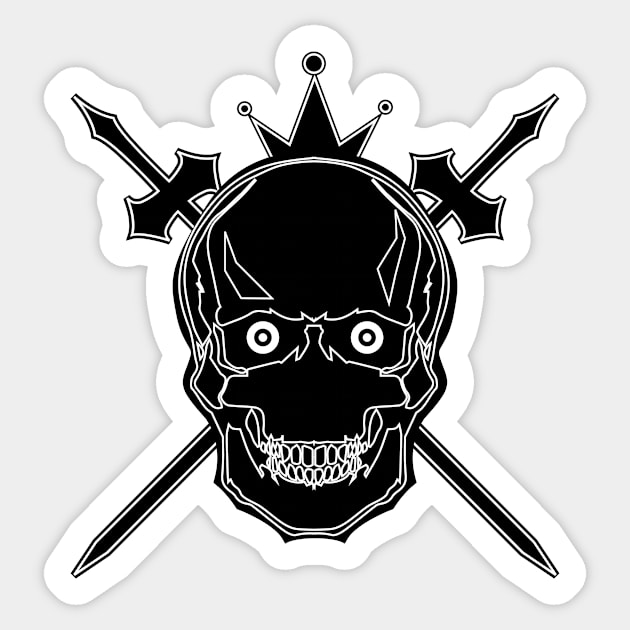 War Skull Sticker by melcu